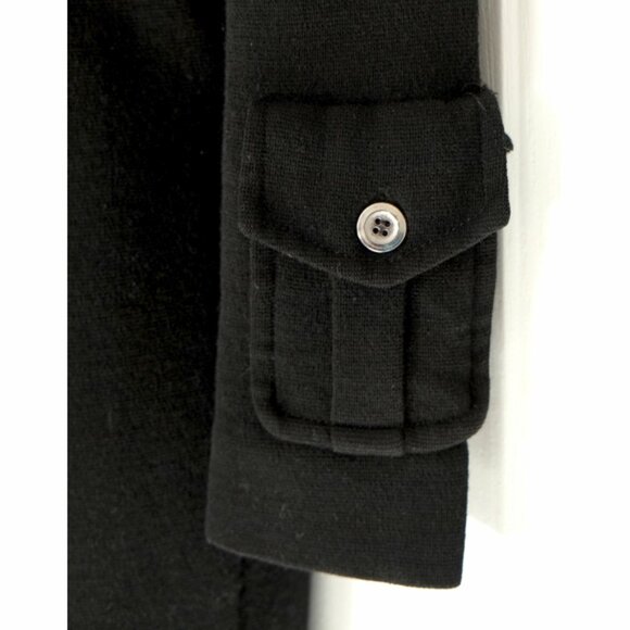 RARE 70s Luv Inc by Elvia jet-black zippered disco jumpsuit - Picture 4 of 8